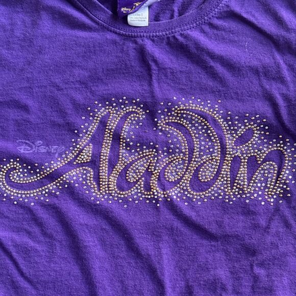 Disneys Aladdin Baby Doll Embellished T Shirt Size Small - Picture 4 of 8